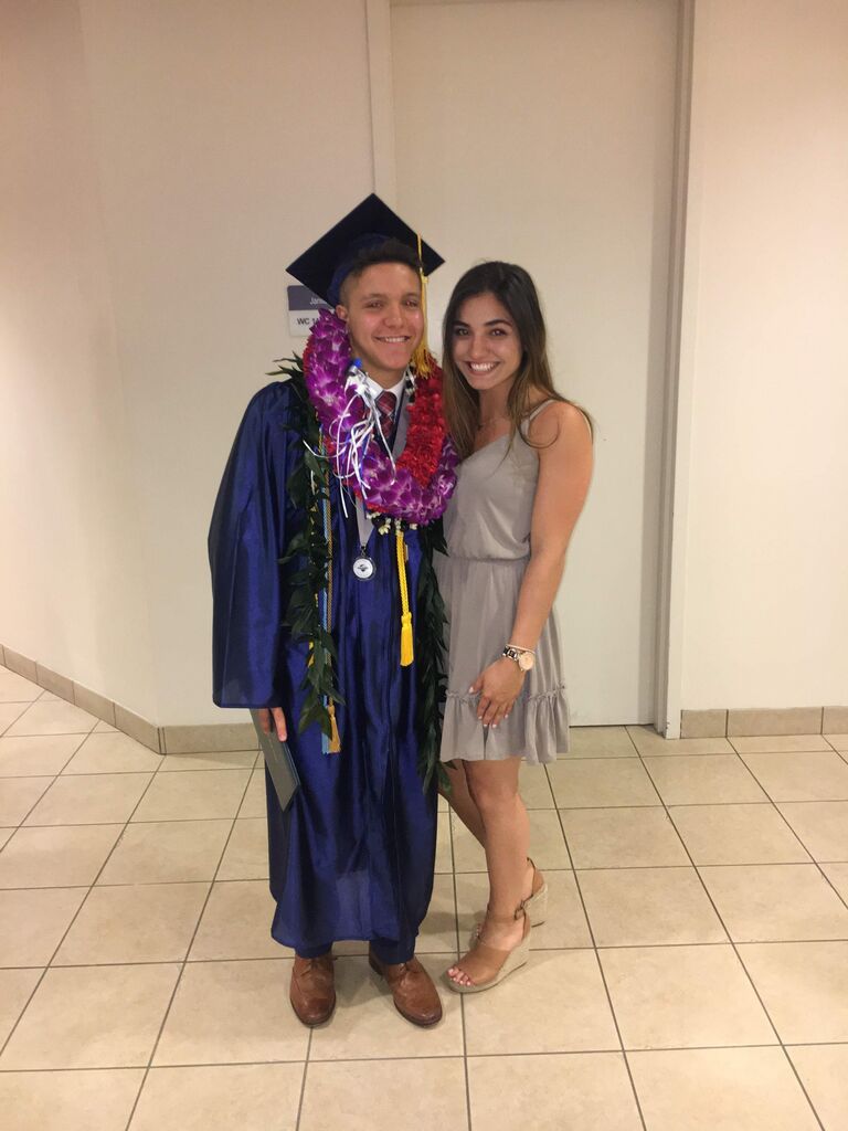 Keoki graduating high school