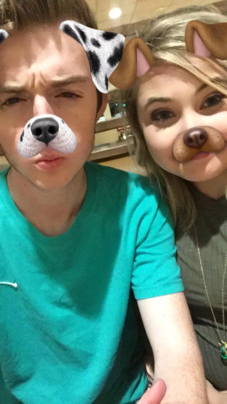 Since we first met through Snapchat, it only made sense that we’d keep the tradition alive. We had a blast snapping silly photos with every filter imaginable—those goofy faces became some of our favorite memories. It's our little way of capturing the fun and laughter we share, one filter at a time!