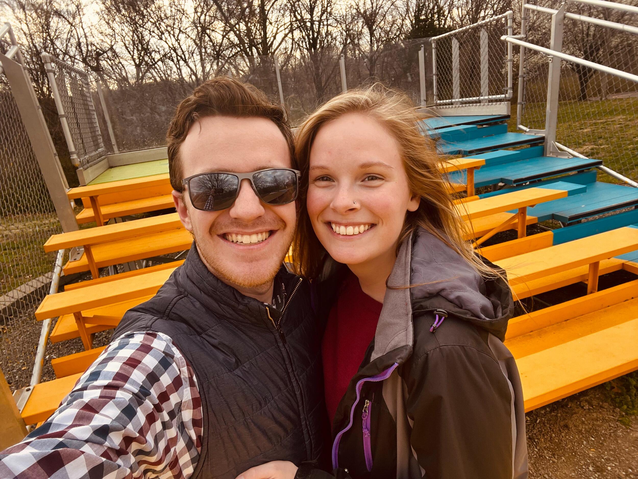 The second time we traveled together, spending part of our spring breaks in St. Louis.