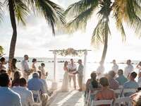 Beach destination wedding in Aruba.