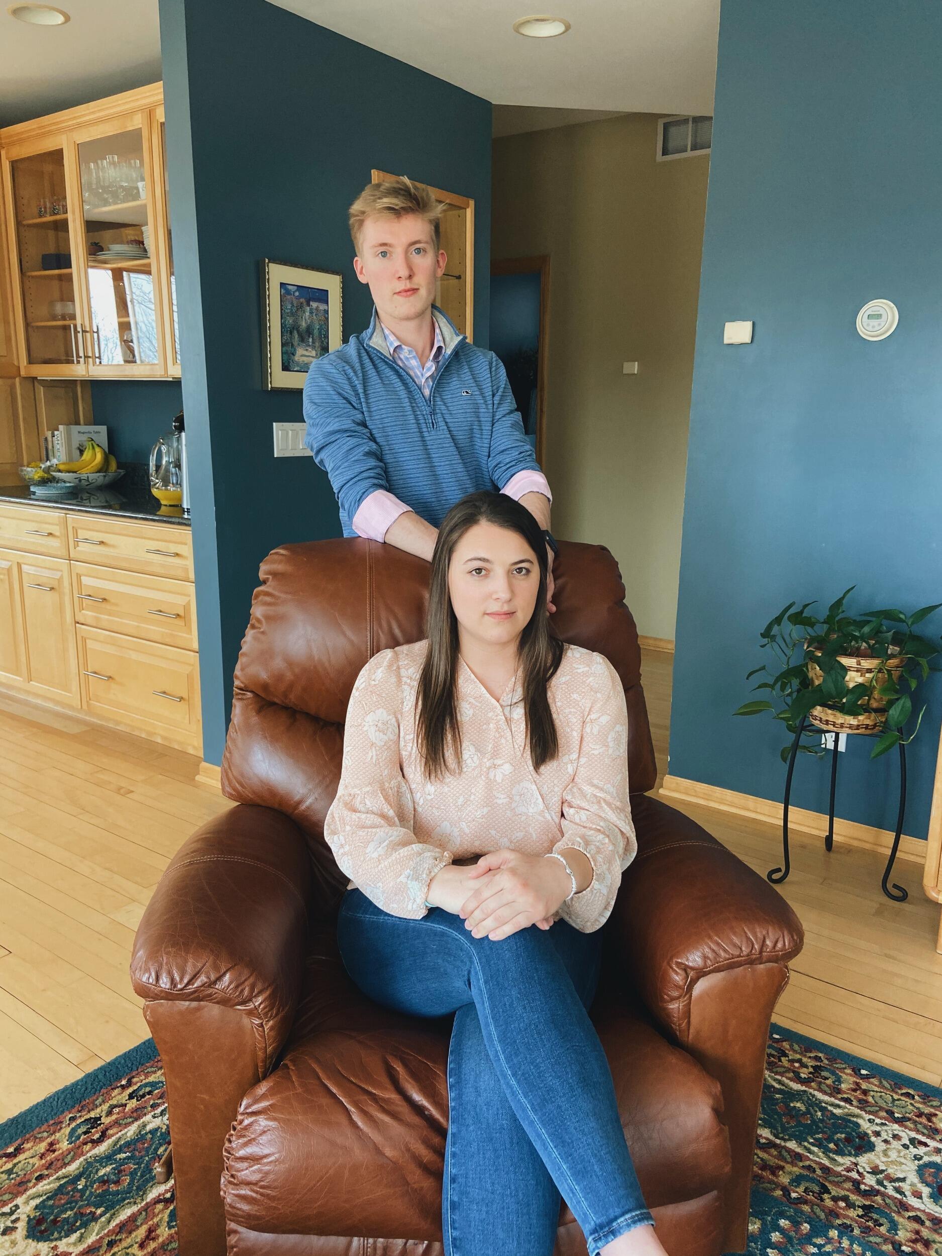 The picture Olin made us take once we were officially dating 😂