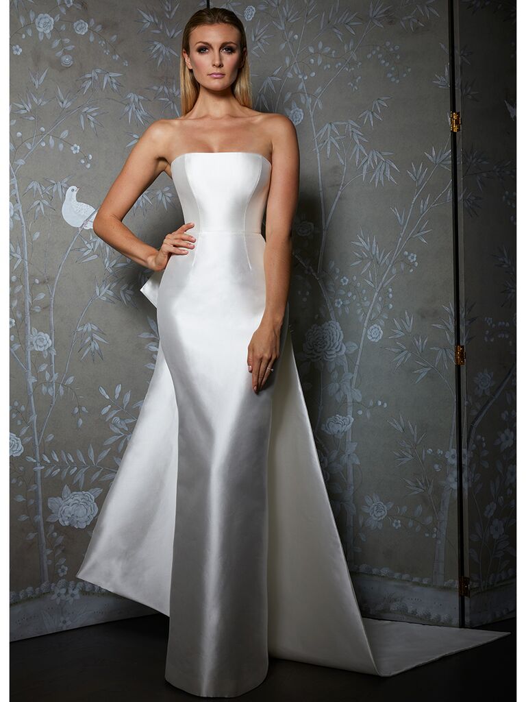 romona keveza strapless wedding dress