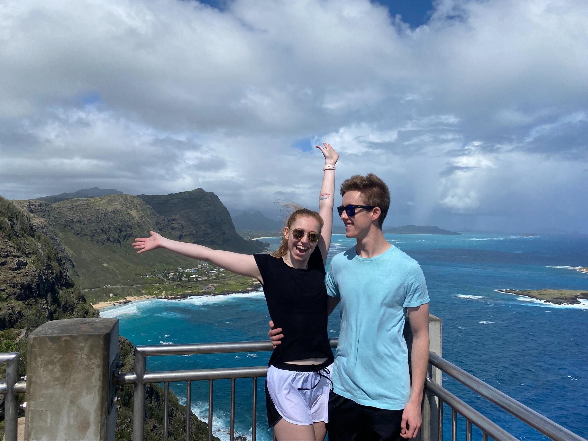 Collin visits Ashley in Hawaii! 