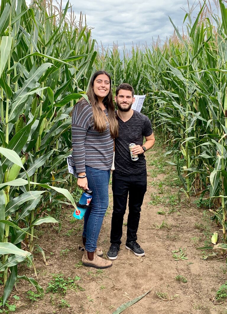 Trying to make sure Nikki's family didn't get too lost in the corn maze