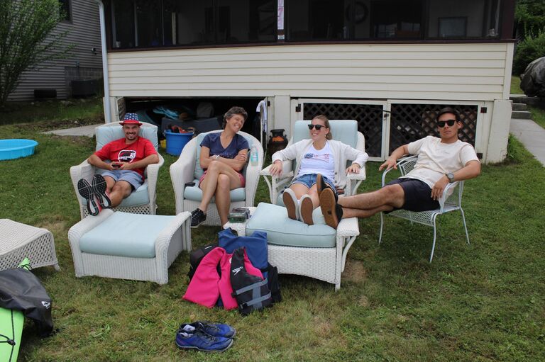 Alex's first time at the Conesus Lake House for the 4th 😊