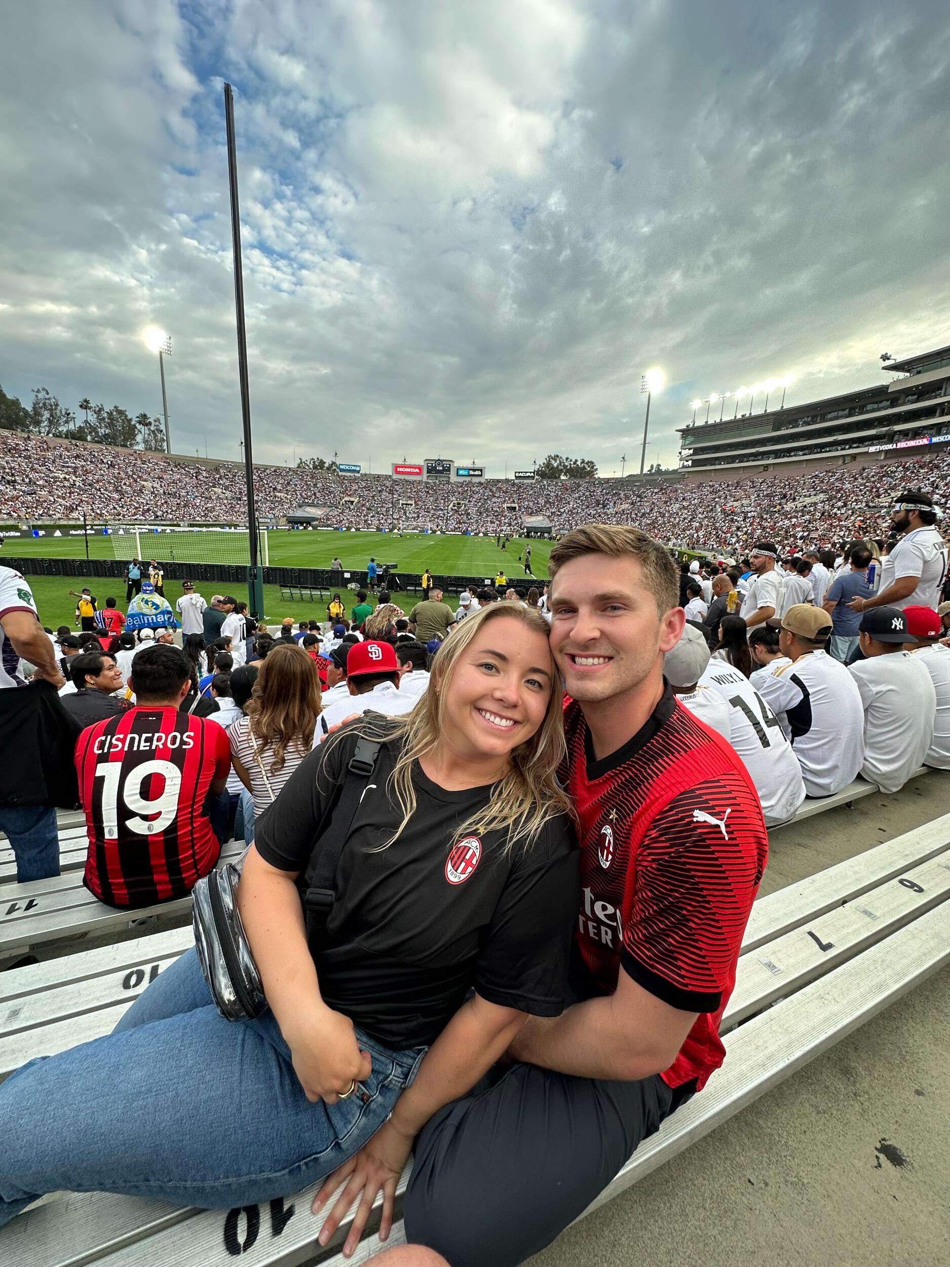 Milan match in Pasadena