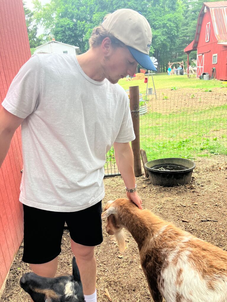 Brian meets Skylar's goat!