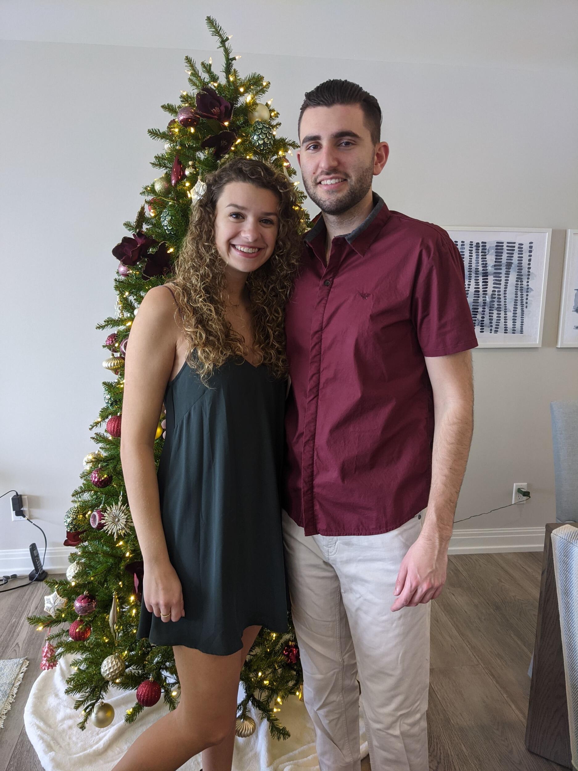 Ellie and Andrew's first Christmas in Naples, FL at her parent's new home. 