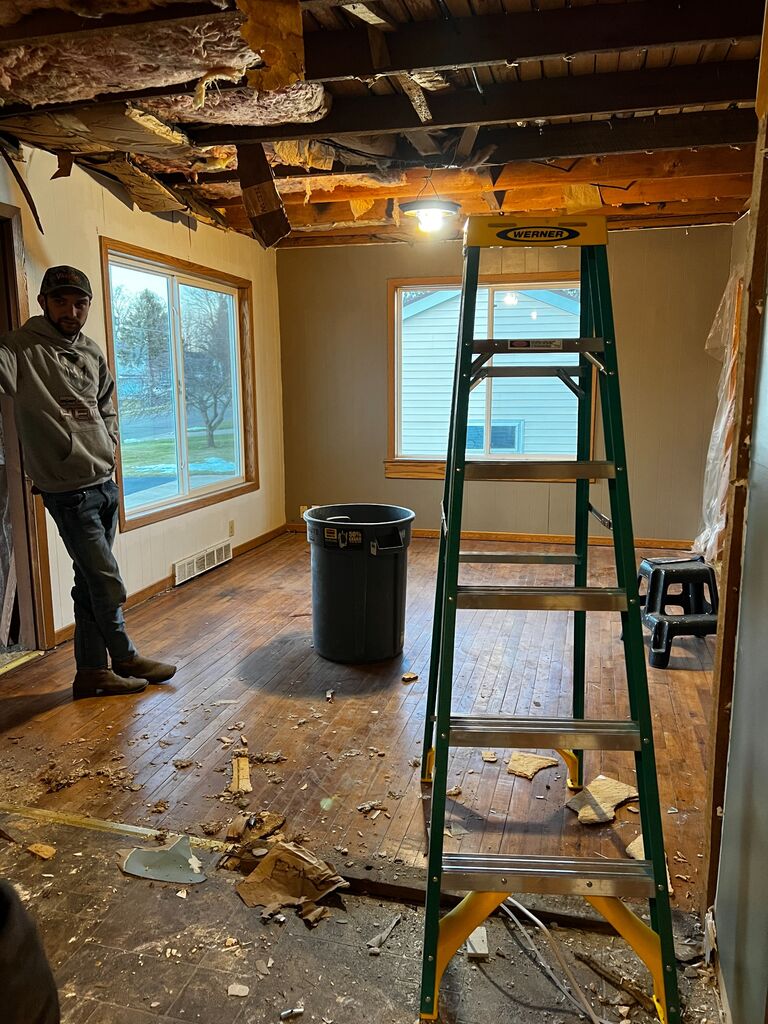 Sam bought his first house! and we started gutting it day one!