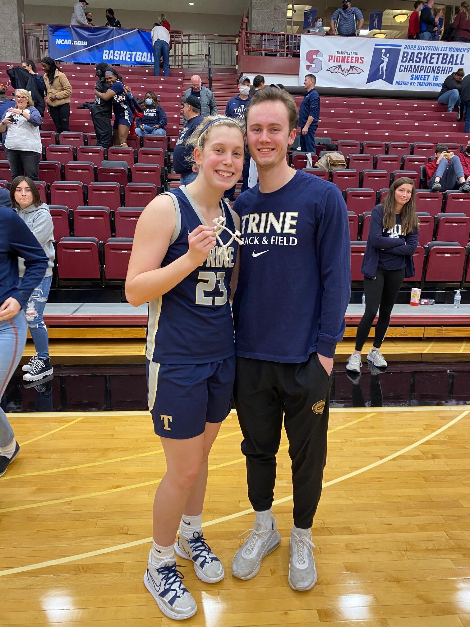 Eirik drove to Kentucky to watch Sam win in the NCAA tournament which sent them to the Final Four.