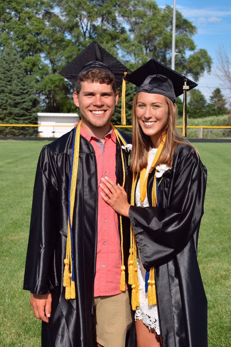 High school graduation- the end of our time in the place we met