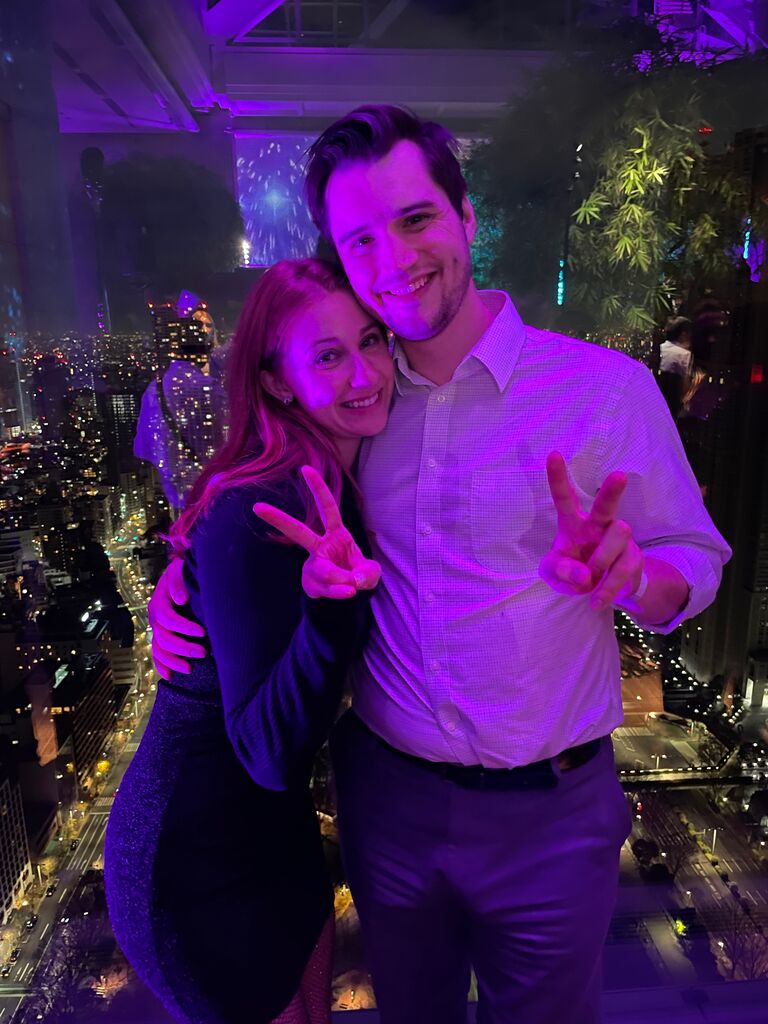 Logan is able to come for one week at Christmas time and we were able to start the New Year off together at a fancy New Years Party in Tokyo! 