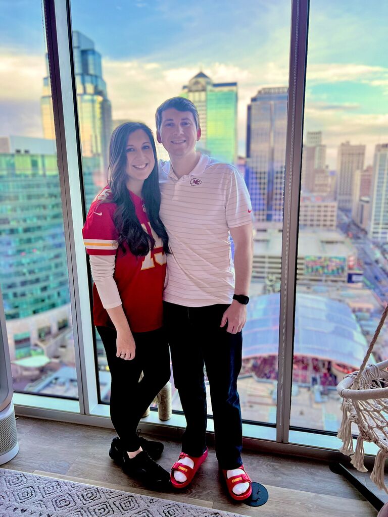 A CHIEFS SUPER BOWL WIN! Getting to watch the Chiefs win the super bowl from Brendan and Rachels apartment in downtown KC. 