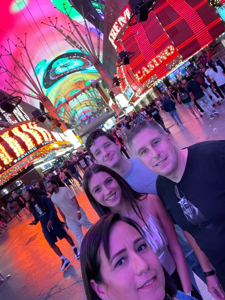 Vegas with Alexis' parents for her 23rd birthday!