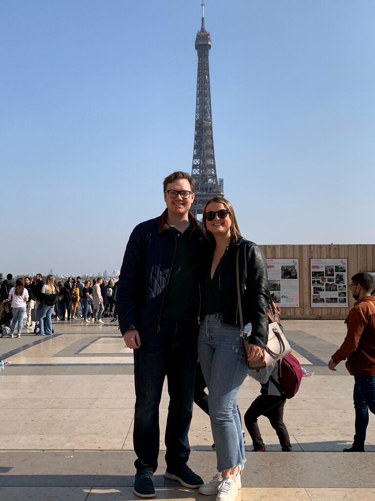 In March 2022, Emily and Nathan traveled together to Paris!