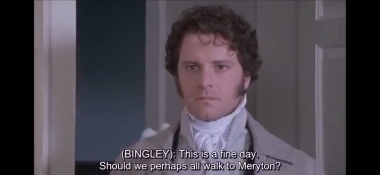 Darcy and Bingley call