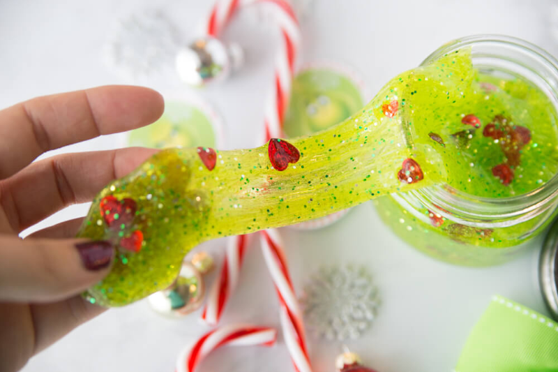 grinch slime grinch party theme