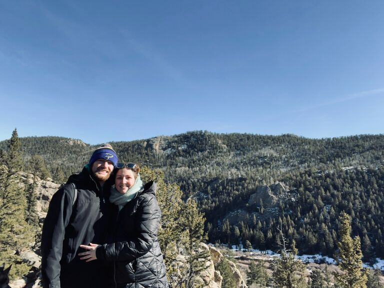 Brandon and Jamie celebrate the holidays late in Florissant, Colorado.