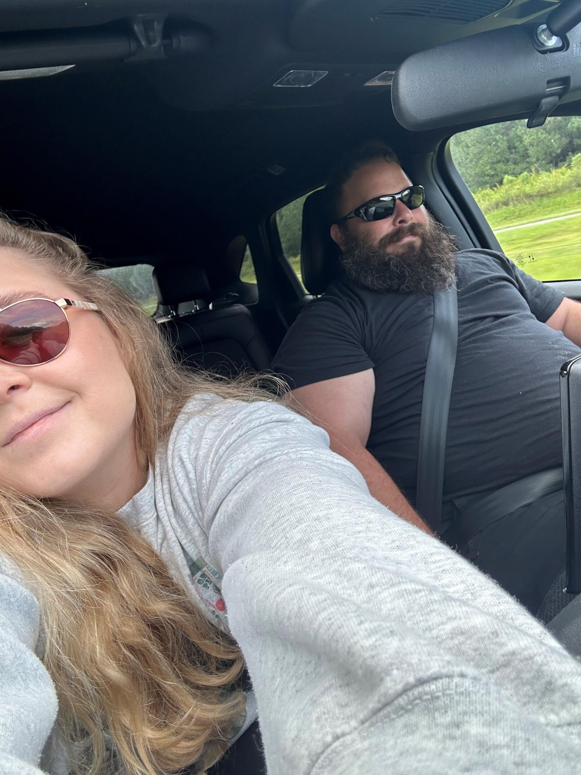 on our way to visit our wedding venue for the first time!