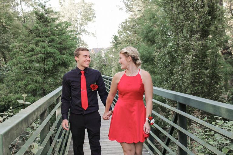 With the craziness of his freshmen year and my senior year, I still managed to drag him back to all of my high school events, including homecoming.