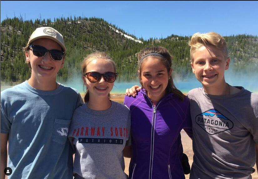 
We met in middle school! This is us on a school trip in 8th grade to the Tetons!