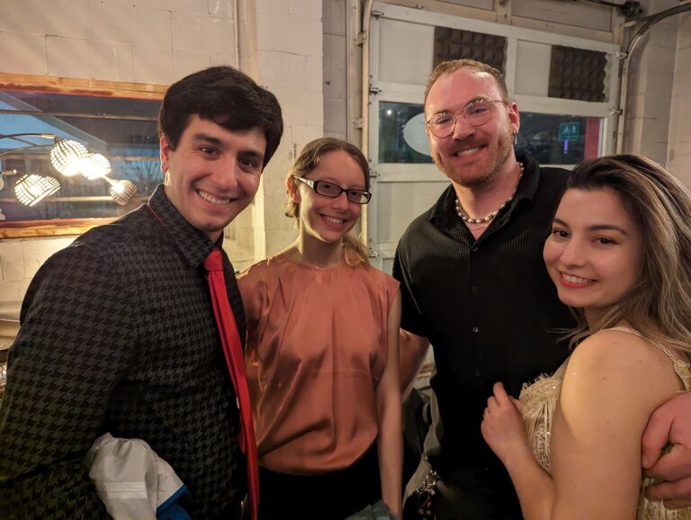 With Alex’s best friend Matthew and his wife Megan
