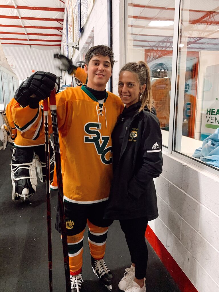 Mitch played hockey at SVC and broke some records, no biggie ;) 