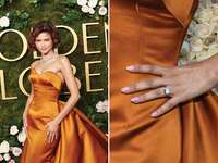 Zendaya's engagement ring at the Golden Globes 