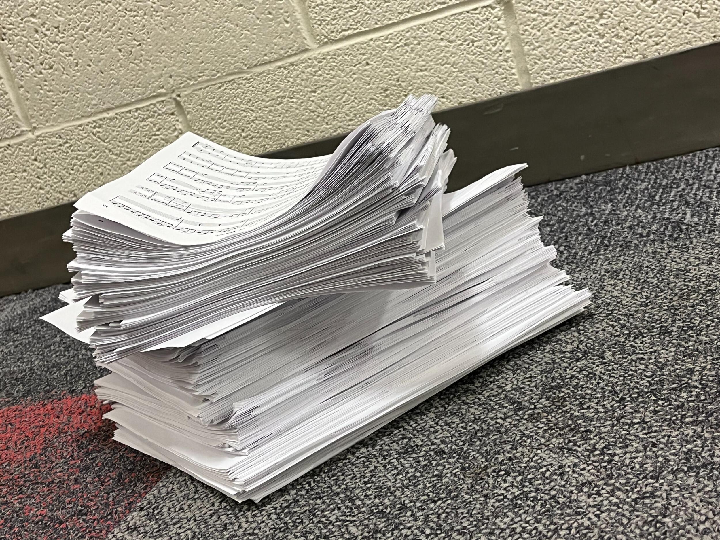 Taping Music! - After texting each other all of Christmas Break, Carter helped Audrey with her orchestra librarian duties by taping hundreds of pages of music. They stayed up wayyyy too late into the night working on the music, but at the end of the week Carter asked Audrey to be his girlfriend! They started dating on January 13th.