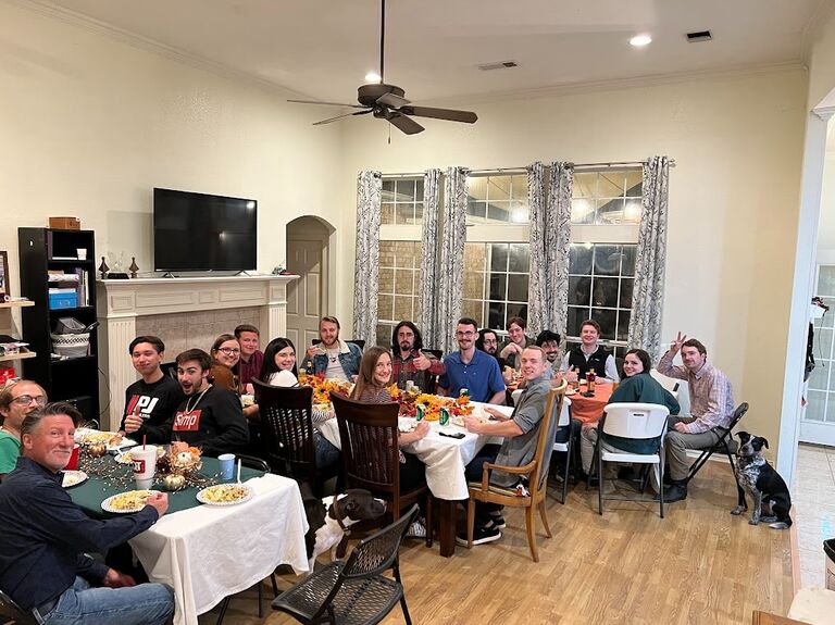 Nick and Haley hosted their first Friendsgiving. It was a big hit and has now become an annual event. 