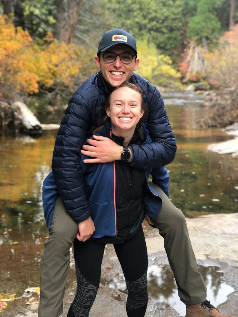 The two of them love to take advantage of everything California has to offer, whether it's hiking--