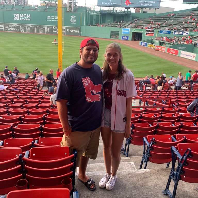 Our first Red Sox game together -  the first of many!
