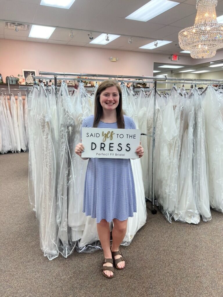 Megan said YES to the dress!