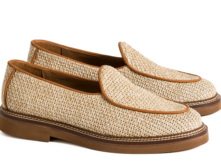 Tan loafer beach wedding shoes from Huckberry