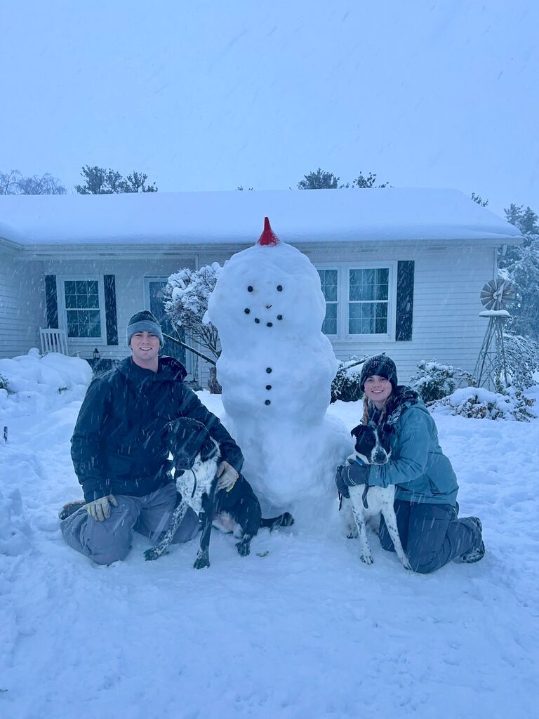 Our First Snowman