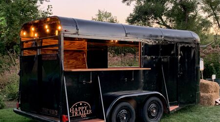 This charming + cozy vintage horse trailer mobile bar is available for  sale. Located outside of Chicago. This trailer is a STEAL. Call Lisa…