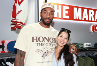 Kawhi Leonard and girlfriend Kishele Shipley