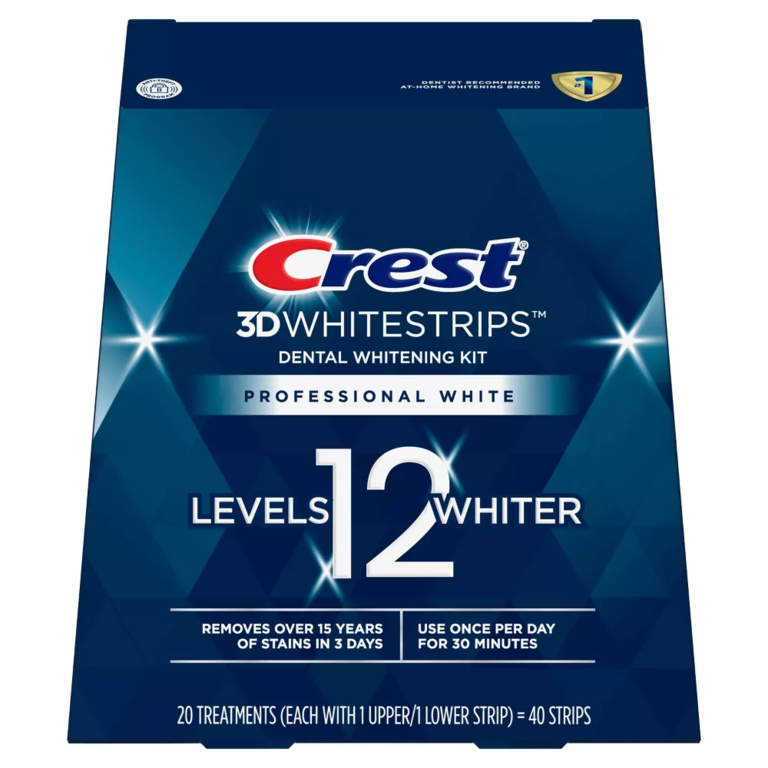 Teeth whitening strips from Crest
