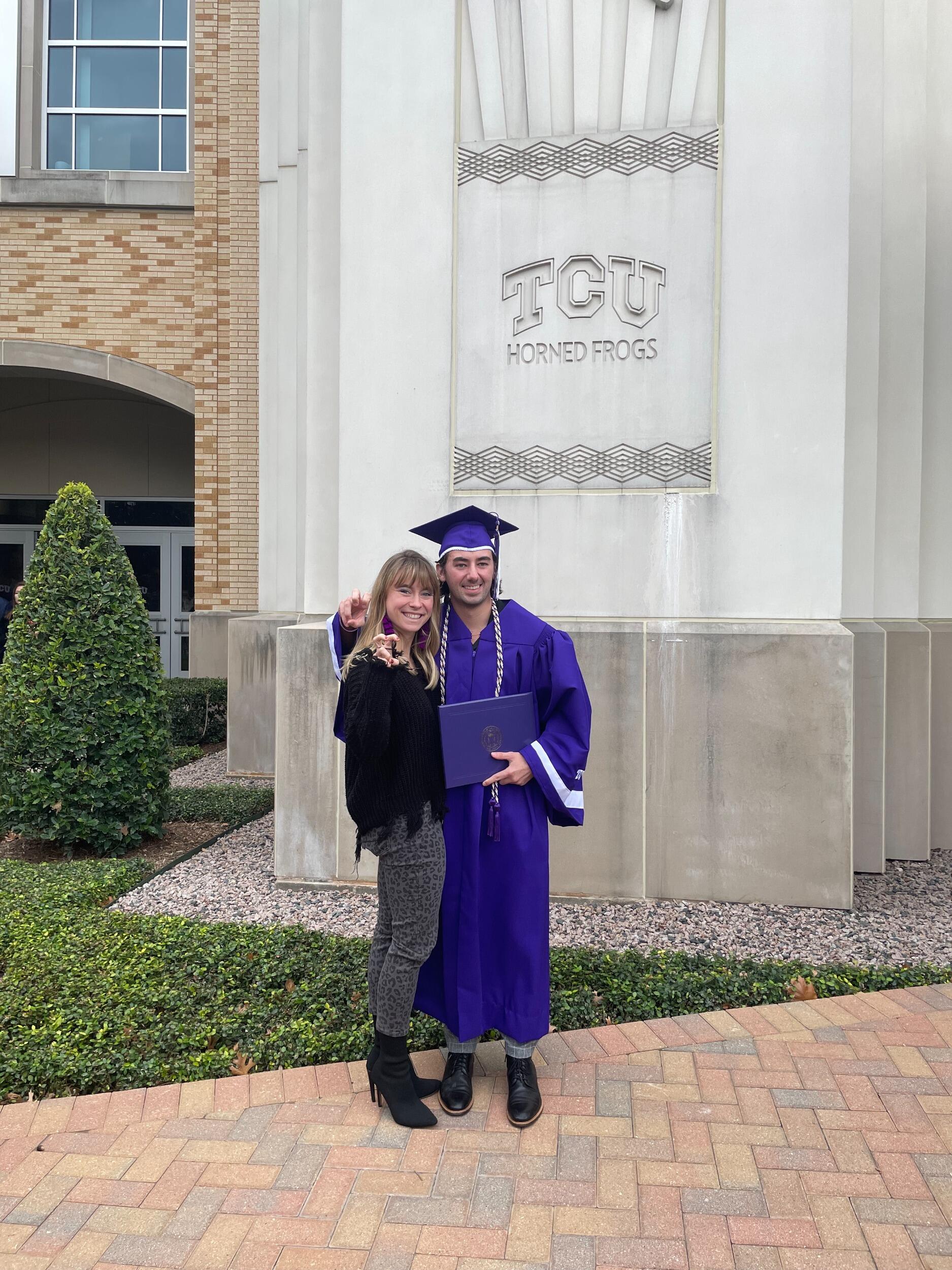 Round 2 of long distance... Caroline visits Patrick at TCU for his graduation! 