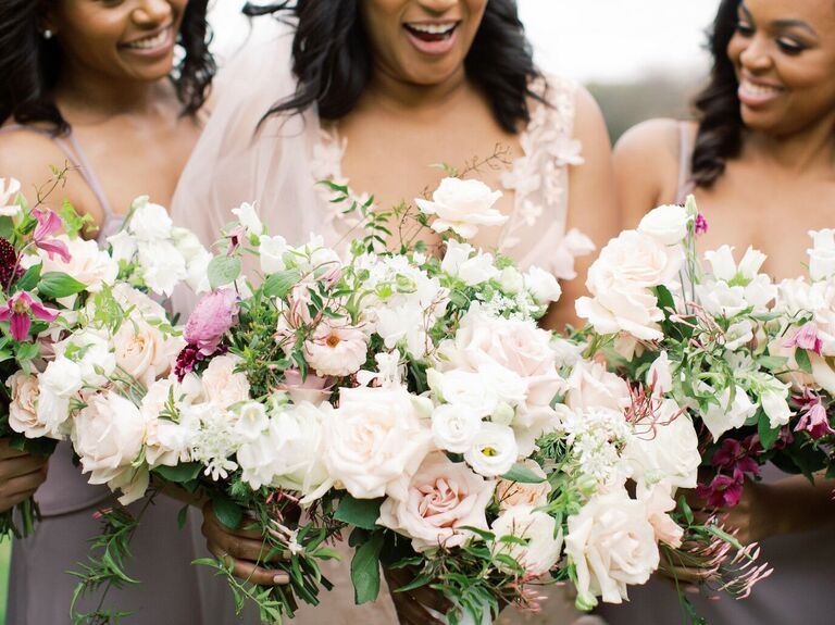 How to Hold Your Bridal Bouquet