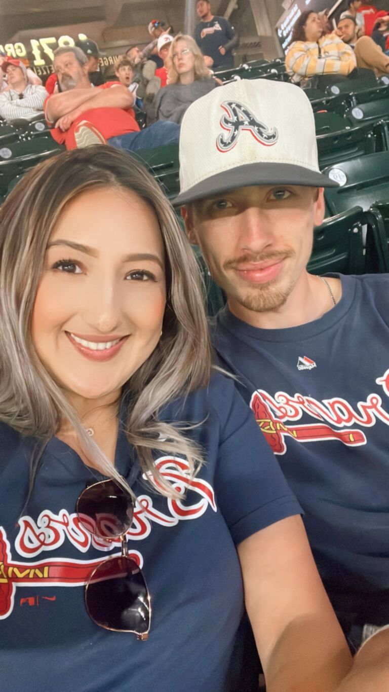 Gaby's first time at a baseball game