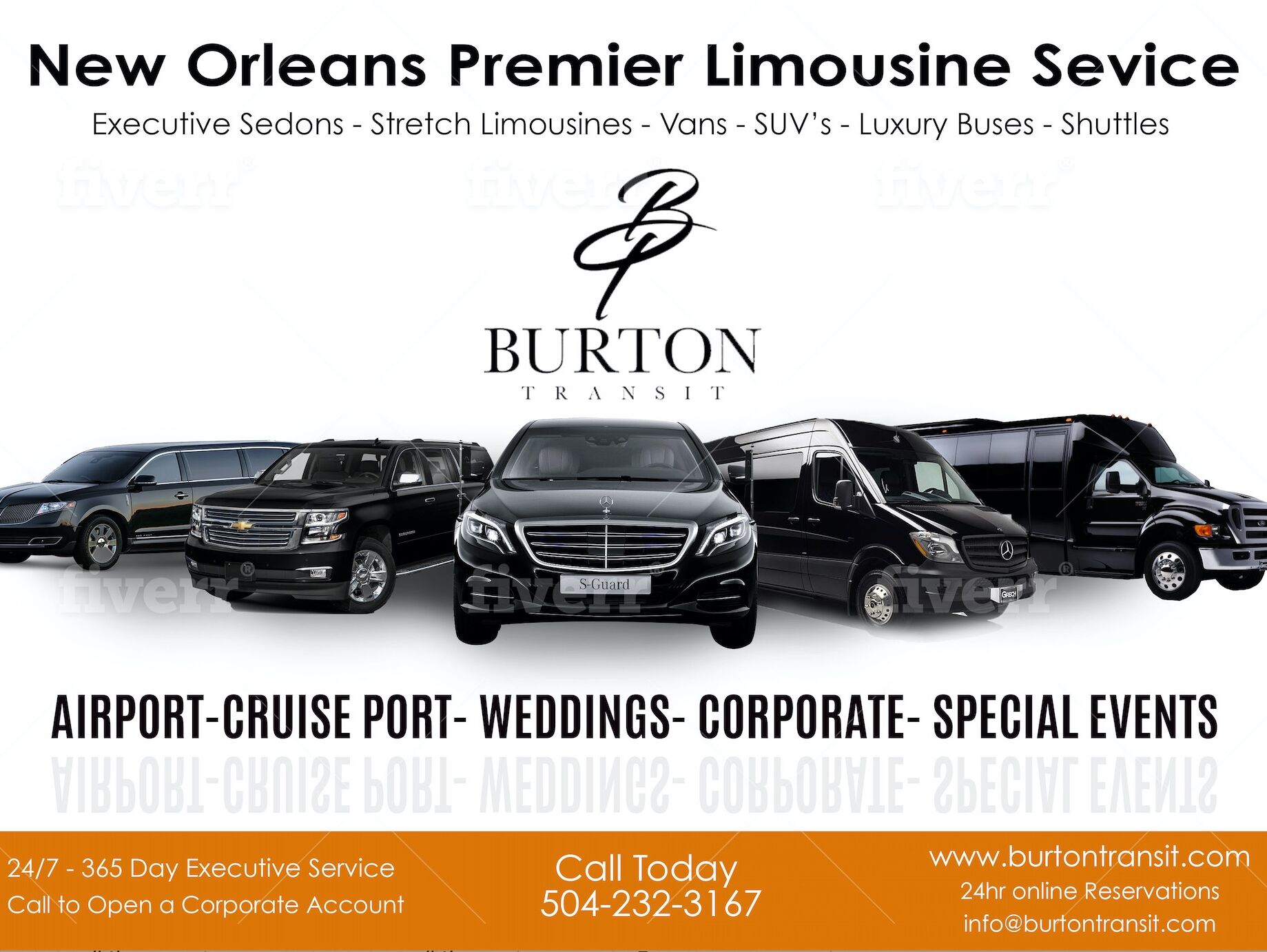 Burton Transit Limousine and Shuttle Service Event Limo New