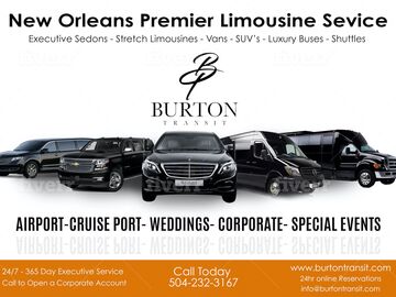 Burton Transit Limousine and Shuttle Service - Event Limo - New Orleans, LA - Hero Main