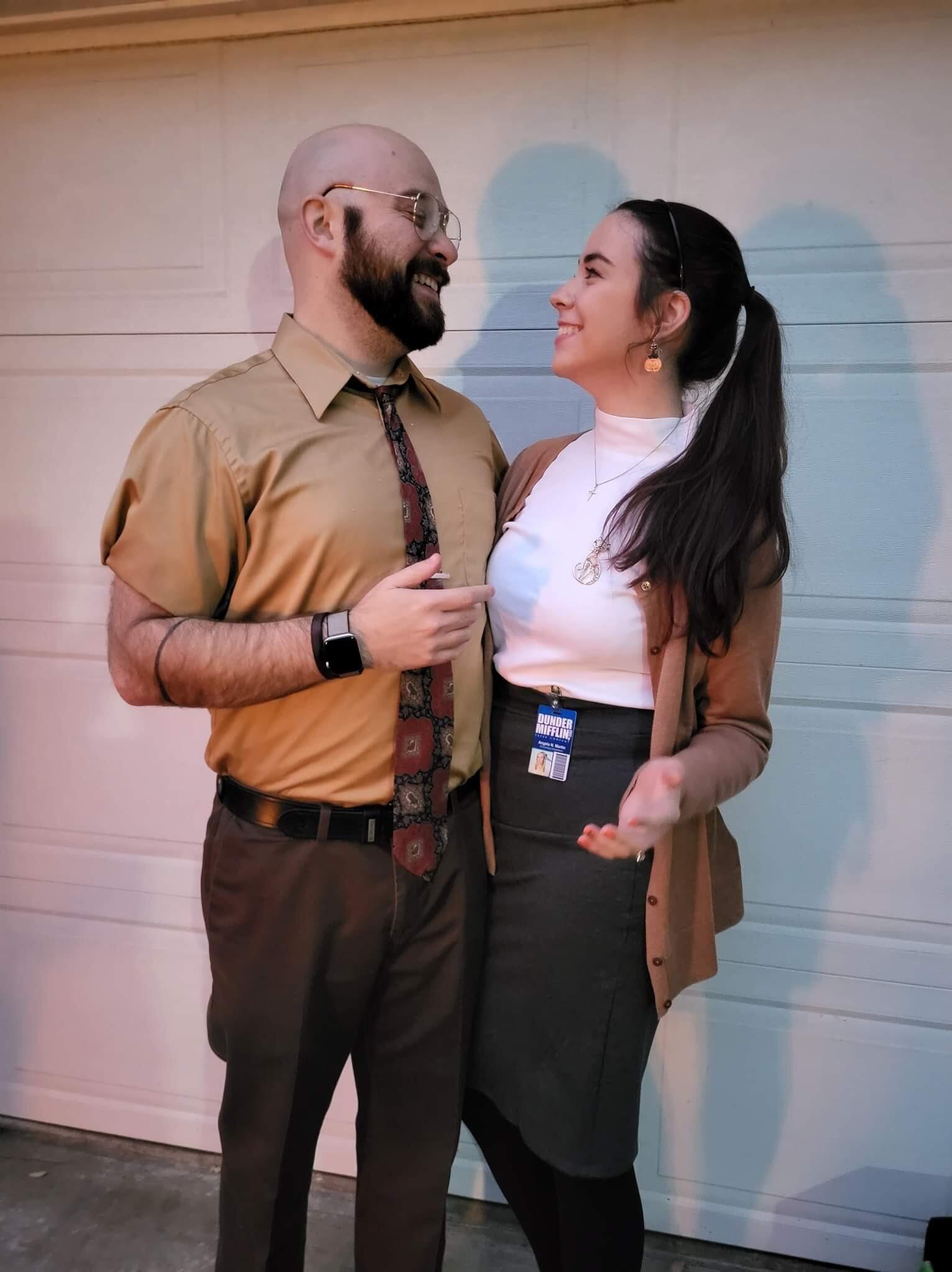 Dwight and Angela for our 4th Halloween! 🖊 