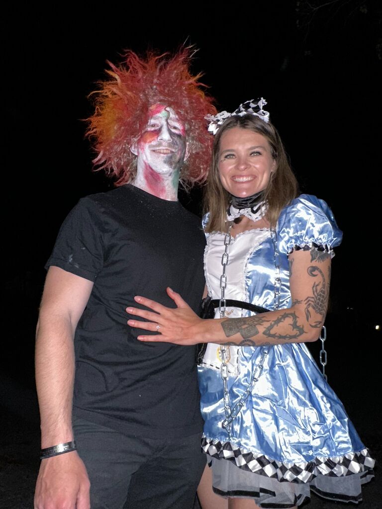 Morgan and Ben showing their age with this Halloween costume.