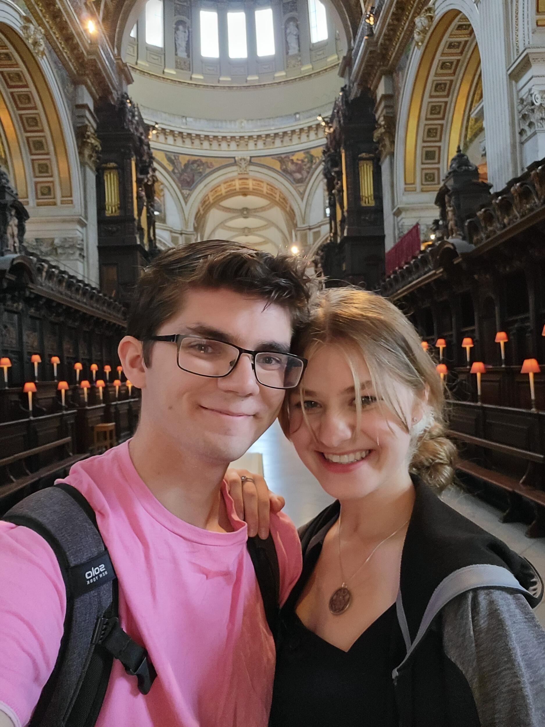 Inside St. Paul's (Jacob's favorite building ever)