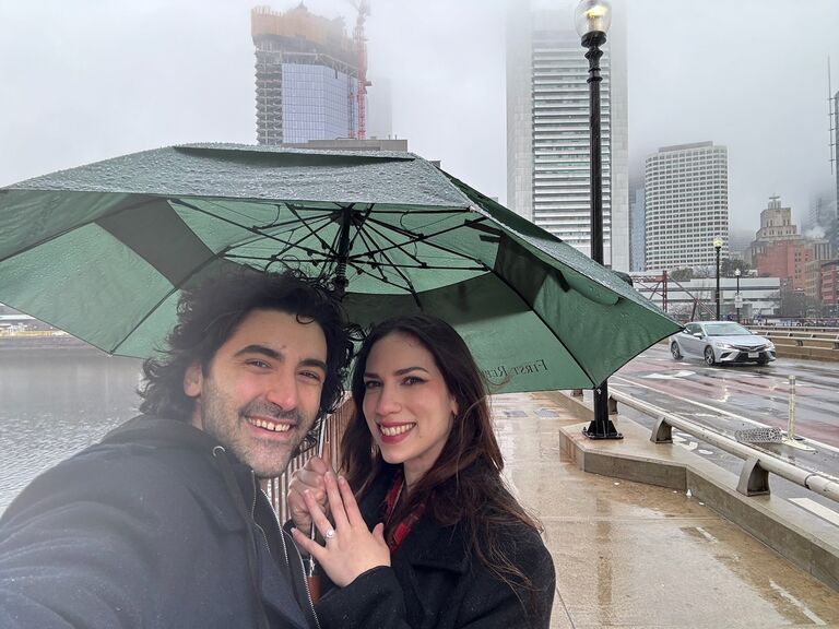 ENGAGED! Not even the foggy Boston harbor could cloud our joy that day. We returned to some of the old haunts: PAX, Lolita's and the North End for some celebratory Espresso martinis.