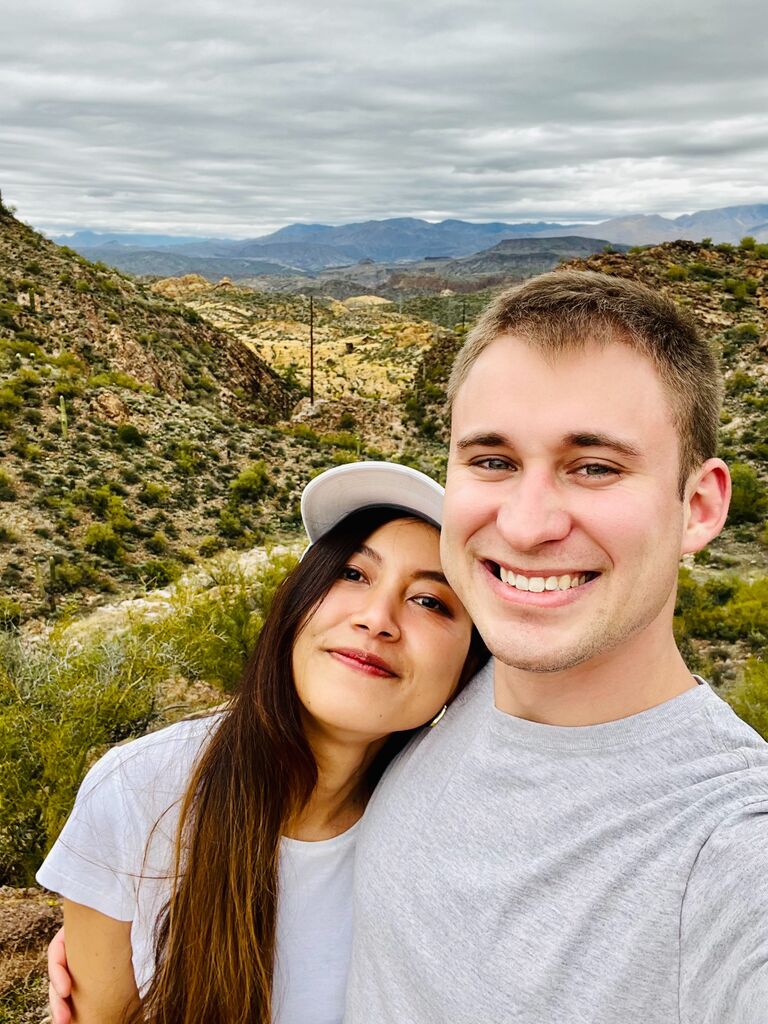 The first time for Ju to meet Nick's parents, Mike and Elaine Gurciullo, was Christmas of 2022. Her sweet demeanor won them over quickly on her first desert trip. 