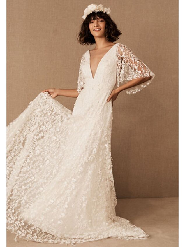 Everything to Know About the '70s Wedding Dress Trend