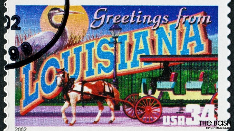 Greetings from Louisiana Mardi Gras Zoom Background